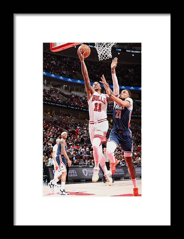 Sports Ball Framed Print featuring the photograph Demar Derozan by Jeff Haynes