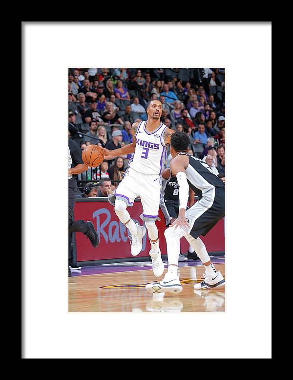 Nba Pro Basketball Framed Print featuring the photograph George Hill by Rocky Widner