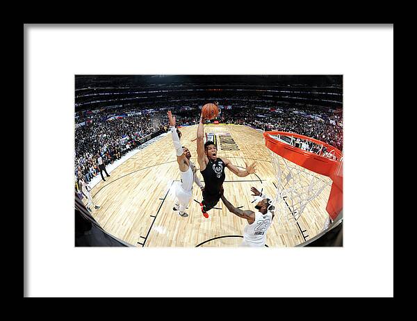 Giannis Antetokounmpo Framed Print featuring the photograph Giannis Antetokounmpo #4 by Andrew D. Bernstein