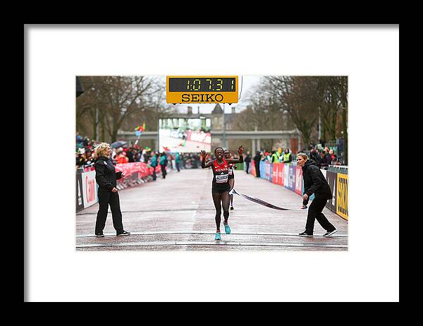 Kenya Framed Print featuring the photograph IAAF/Cardiff University World Half Marathon Championships #4 by Jordan Mansfield