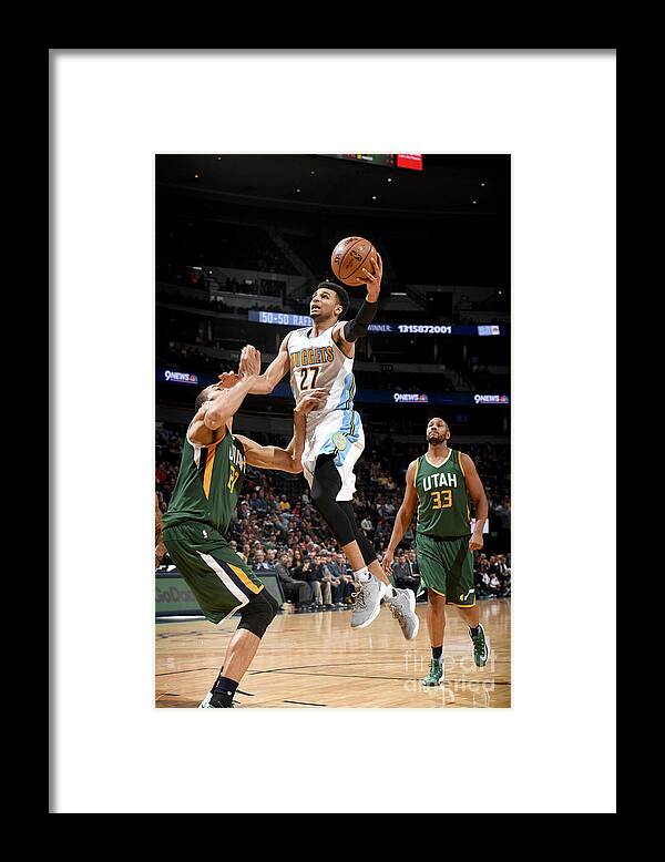Nba Pro Basketball Framed Print featuring the photograph Jamal Murray by Garrett Ellwood
