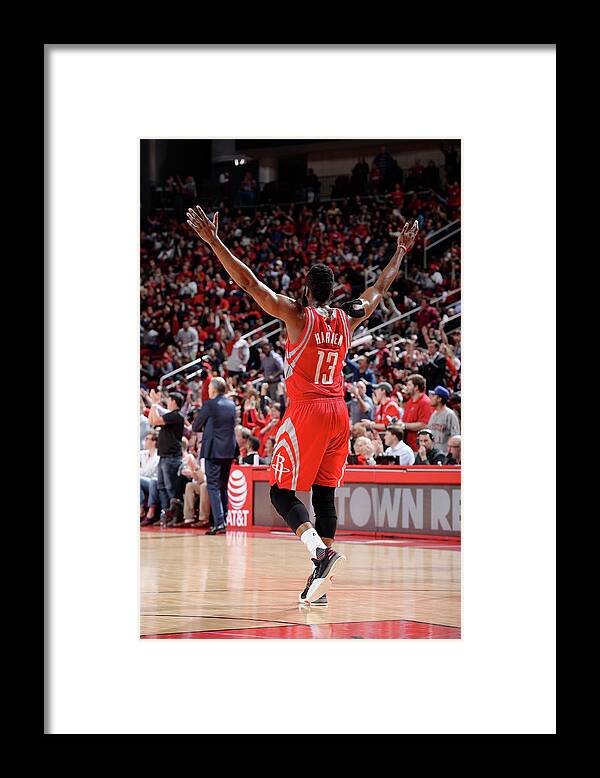 James Harden Framed Print featuring the photograph James Harden by David Dow
