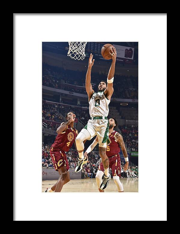 Nba Pro Basketball Framed Print featuring the photograph Jayson Tatum by David Liam Kyle