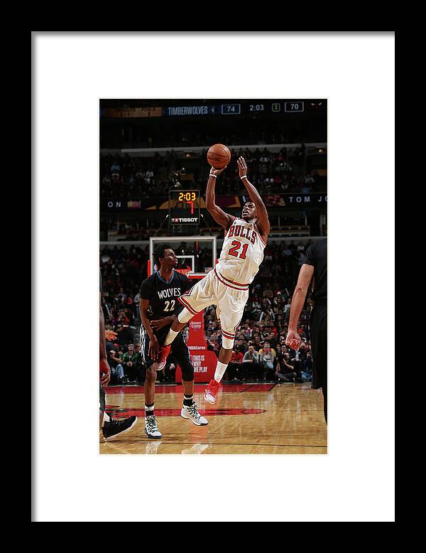 Nba Pro Basketball Framed Print featuring the photograph Jimmy Butler by Gary Dineen