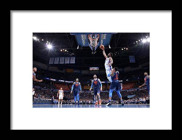 Joel Embiid Framed Print featuring the photograph Joel Embiid #4 by David Dow