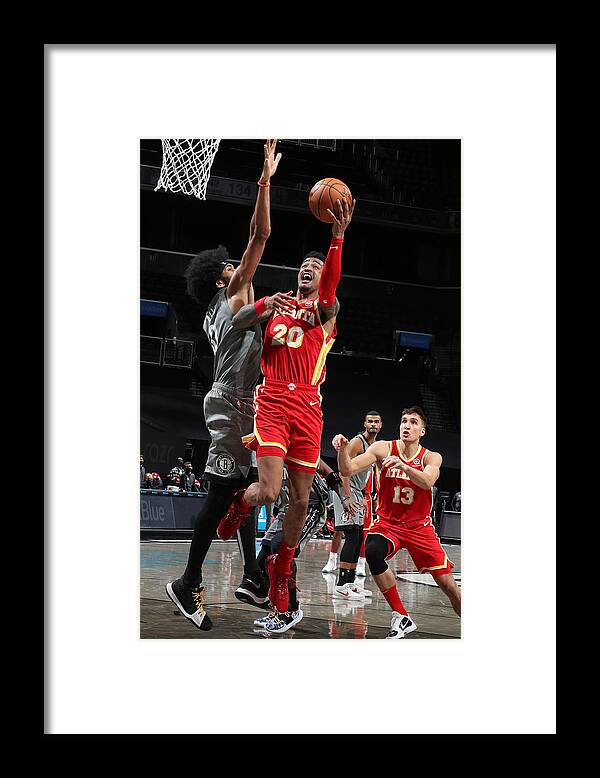 Nba Pro Basketball Framed Print featuring the photograph John Collins by Nathaniel S. Butler