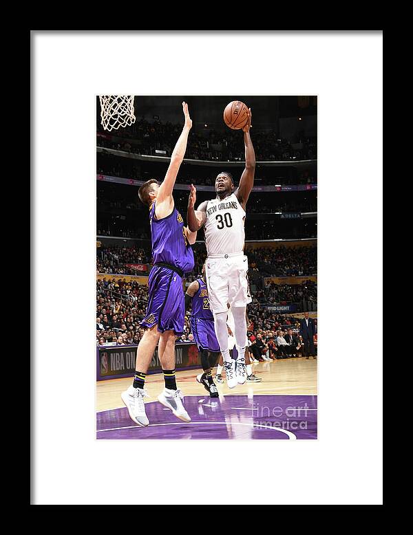 Julius Randle Framed Print featuring the photograph Julius Randle by Andrew D. Bernstein