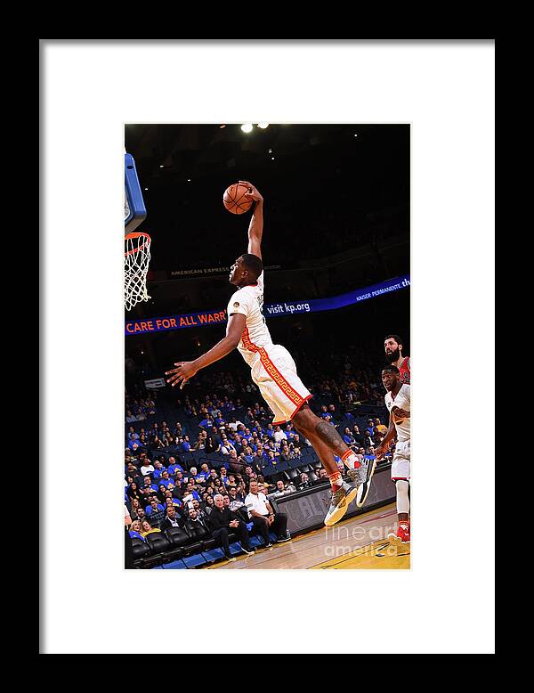 Kevon Looney Framed Print featuring the photograph Kevon Looney #4 by Noah Graham