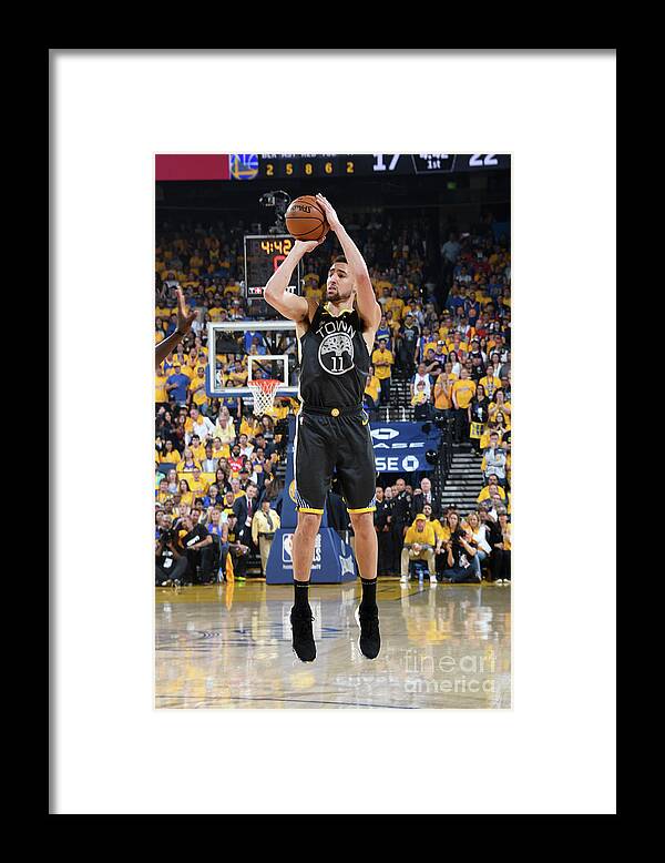 Klay Thompson Framed Print featuring the photograph Klay Thompson by Andrew D. Bernstein