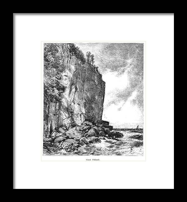 1872 Framed Print featuring the drawing Lake Superior #5 by William Hart