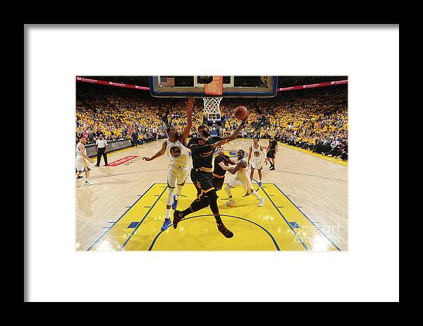 Playoffs Framed Print featuring the photograph Lebron James by Andrew D. Bernstein