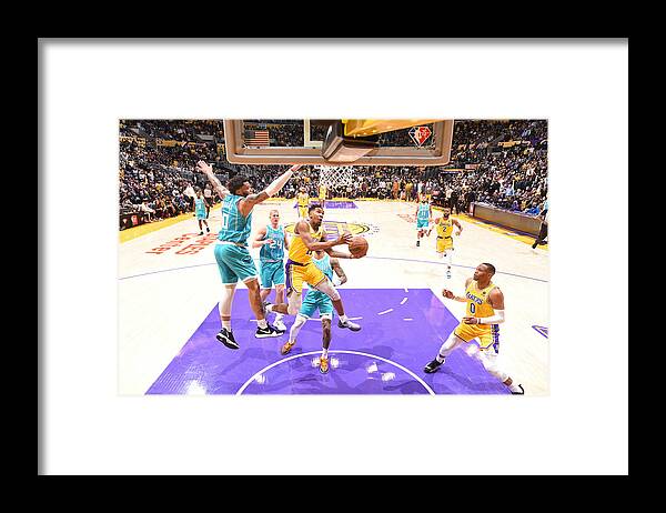 Nba Pro Basketball Framed Print featuring the photograph Malik Monk by Andrew D. Bernstein