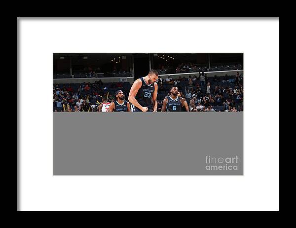 Nba Pro Basketball Framed Print featuring the photograph Marc Gasol #4 by Joe Murphy