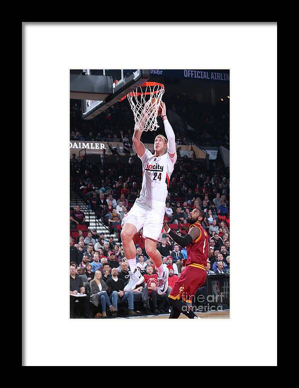Nba Pro Basketball Framed Print featuring the photograph Mason Plumlee by Sam Forencich
