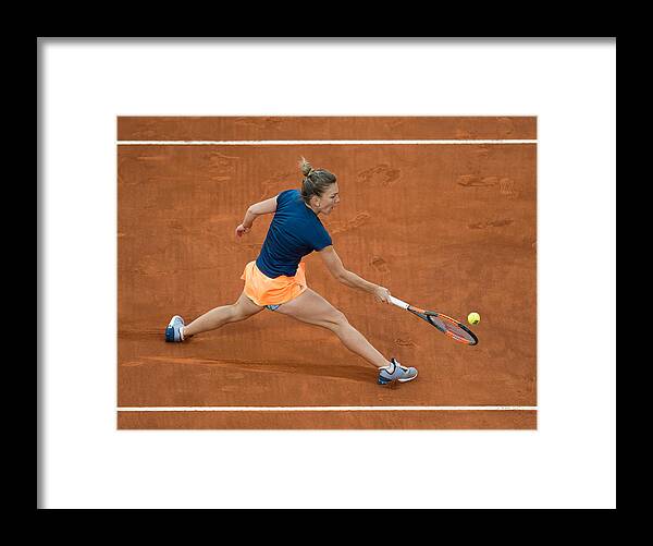 Kristina Mladenovic Framed Print featuring the photograph Mutua Madrid Open - Day Eight #4 by Denis Doyle