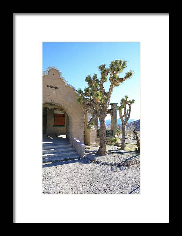 Rhyolite Framed Print featuring the photograph Rhyolite Ghost Town #4 by Jonathan Babon
