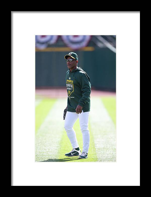 People Framed Print featuring the photograph Rickey Henderson by Jason O. Watson