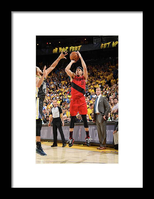 Game Two Framed Print featuring the photograph Seth Curry by Andrew D. Bernstein
