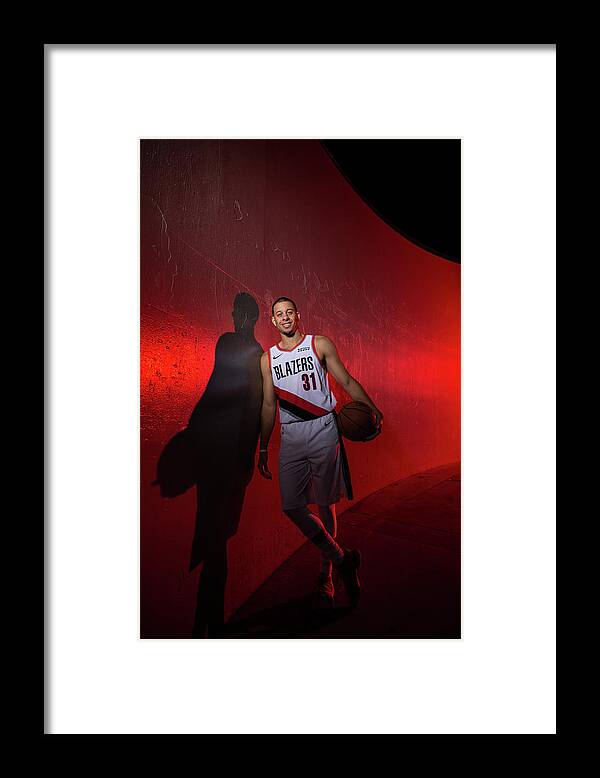 Media Day Framed Print featuring the photograph Seth Curry by Sam Forencich