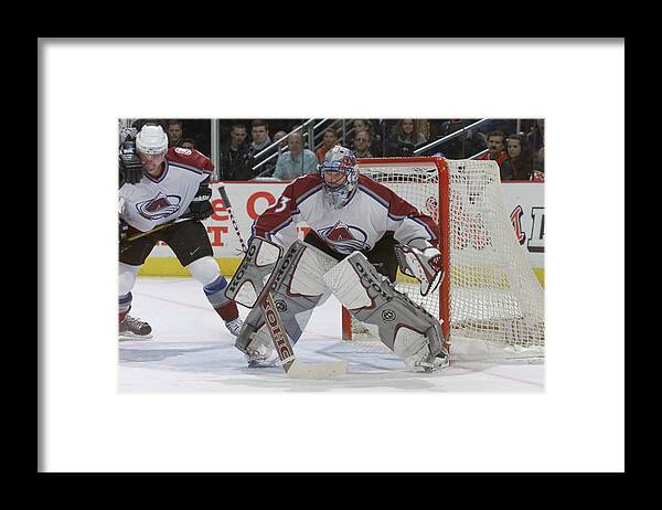 Playoffs Framed Print featuring the photograph Sharks v Avalanche #4 by Brian Bahr