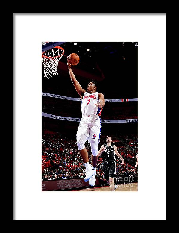 Nba Pro Basketball Framed Print featuring the photograph Stanley Johnson by Chris Schwegler