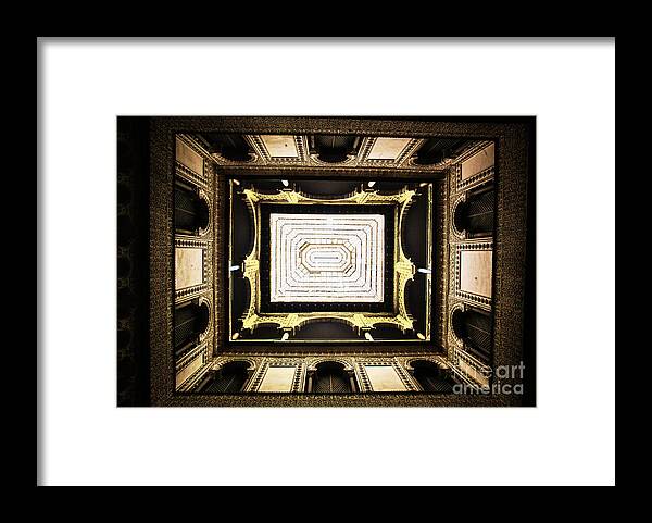 Ceilings Framed Print featuring the photograph Untitled #4 by David Little-Smith