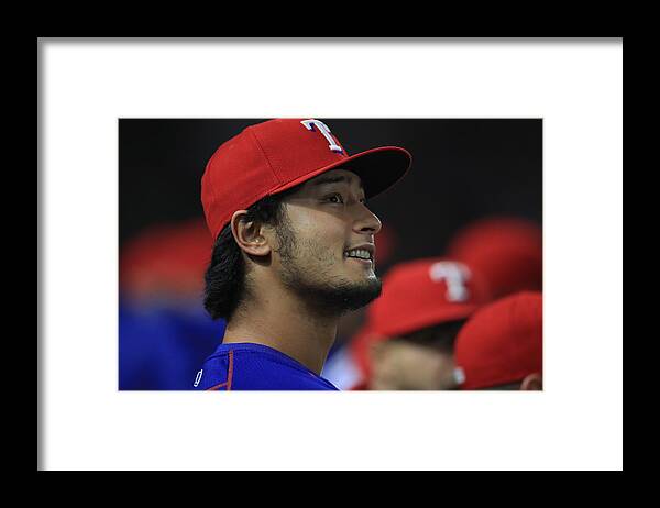 People Framed Print featuring the photograph Yu Darvish #4 by Ronald Martinez