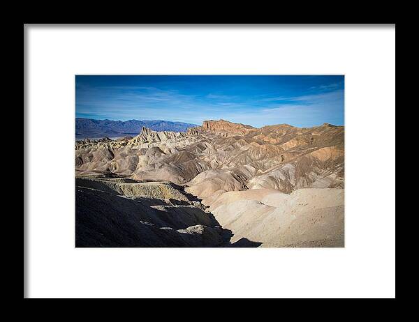 California Framed Print featuring the photograph Zabriskie Point Outlook #4 by Jonathan Babon