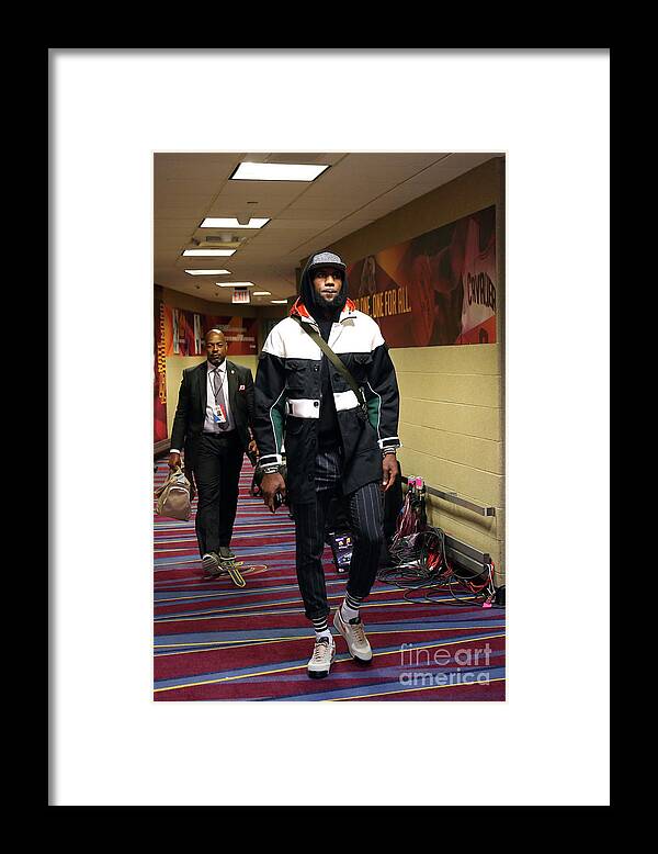 Lebron James Framed Print featuring the photograph Lebron James #40 by Nathaniel S. Butler