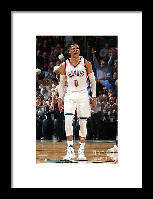 Nba Pro Basketball Framed Print featuring the photograph Russell Westbrook by Layne Murdoch