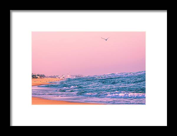 Atlantic Ocean Framed Print featuring the photograph 4168 Delray Beach Florida Atlantic Ocean by Amyn Nasser Neptune Gallery