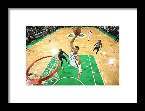Playoffs Framed Print featuring the photograph Giannis Antetokounmpo by Nathaniel S. Butler