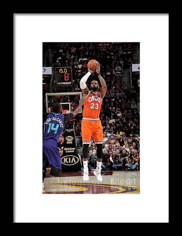Nba Pro Basketball Framed Print featuring the photograph Lebron James by David Liam Kyle