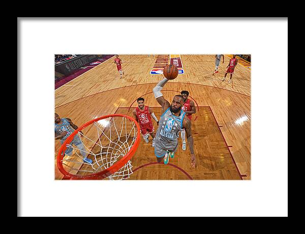 Sports Ball Framed Print featuring the photograph Lebron James by Jesse D. Garrabrant