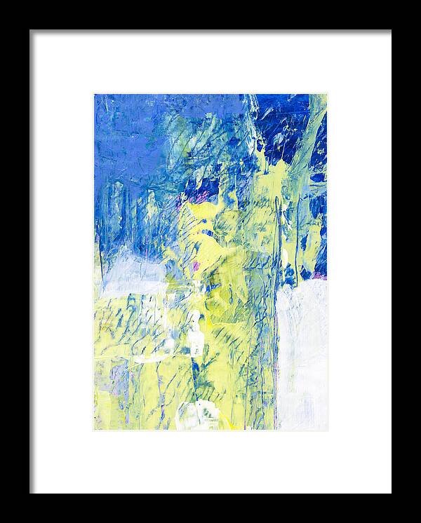 Modern Framed Print featuring the painting 0036-Sand And Sea by Anke Classen