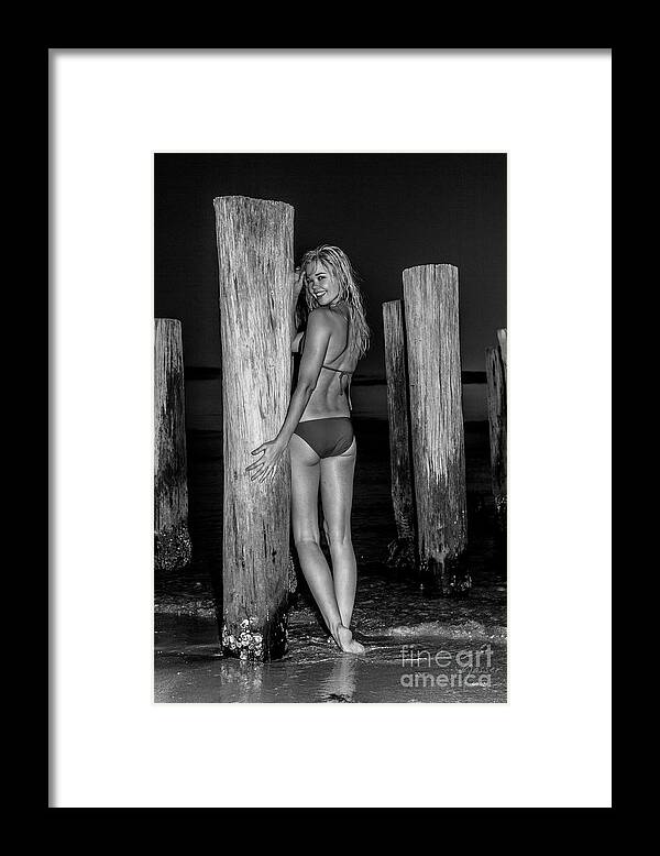 Athletic Framed Print featuring the photograph 4278 Elisa Naples Beach Florida by Amyn Nasser Fashion Photographer