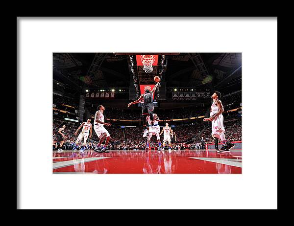 James Harden Framed Print featuring the photograph James Harden #43 by Bill Baptist