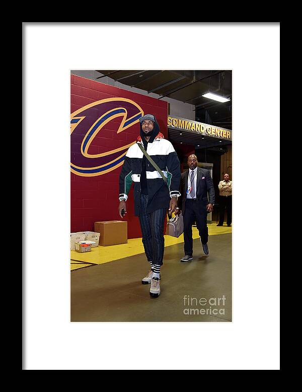 Playoffs Framed Print featuring the photograph Lebron James by David Liam Kyle