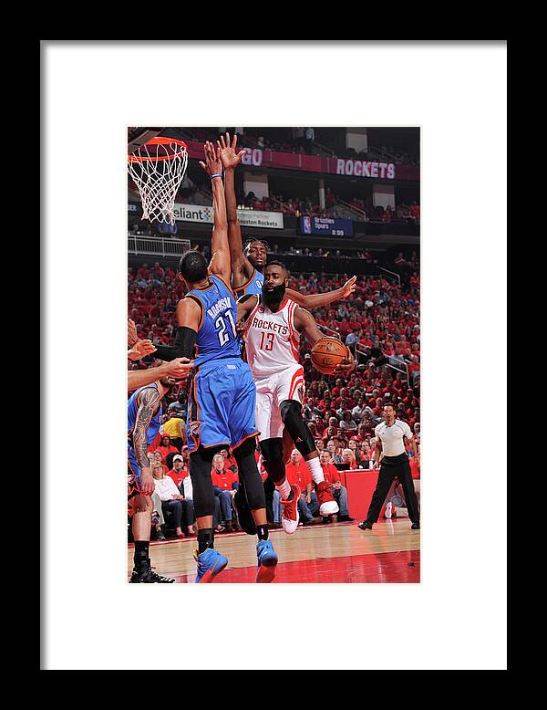 James Harden Framed Print featuring the photograph James Harden #45 by Bill Baptist