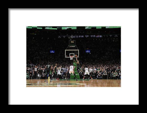 Playoffs Framed Print featuring the photograph Jayson Tatum by Brian Babineau