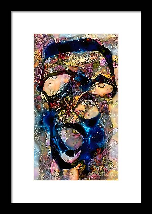 Contemporary Art Framed Print featuring the digital art 45 by Jeremiah Ray