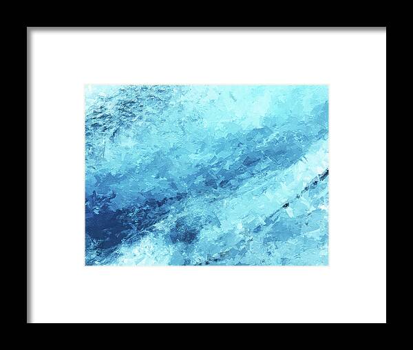 Blue Framed Print featuring the digital art Summer Time #45 by TintoDesigns