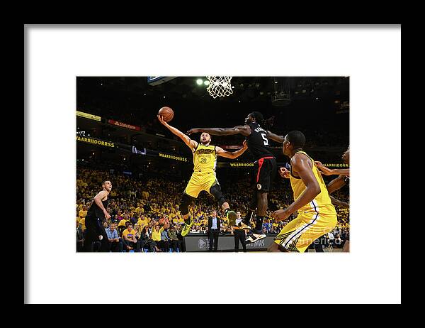 Stephen Curry Framed Print featuring the photograph Stephen Curry #46 by Noah Graham