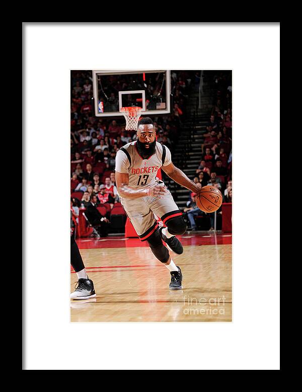 James Harden Framed Print featuring the photograph James Harden #47 by Bill Baptist