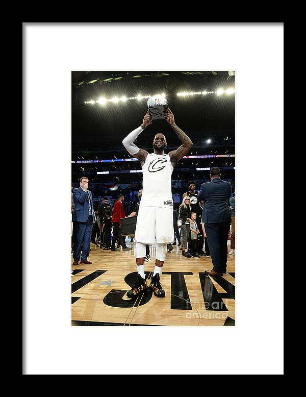 Lebron James Framed Print featuring the photograph Lebron James #47 by Andrew D. Bernstein