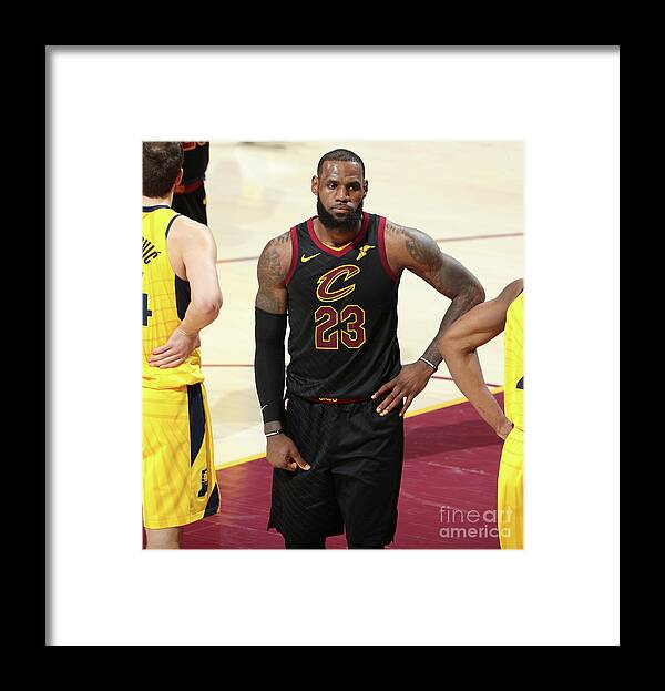 Lebron James Framed Print featuring the photograph Lebron James #47 by Nathaniel S. Butler