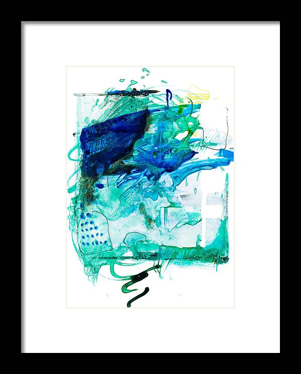 Modern Framed Print featuring the painting 0038-Hidden Treasures by Anke Classen