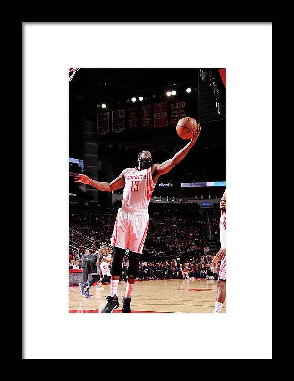 James Harden Framed Print featuring the photograph James Harden #49 by Bill Baptist