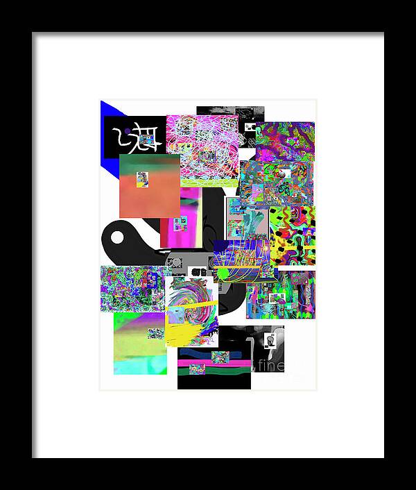 Framed Print featuring the digital art 5-17-2022q by Walter Paul Bebirian
