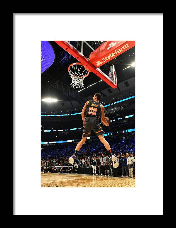 Nba Pro Basketball Framed Print featuring the photograph Aaron Gordon by Jesse D. Garrabrant